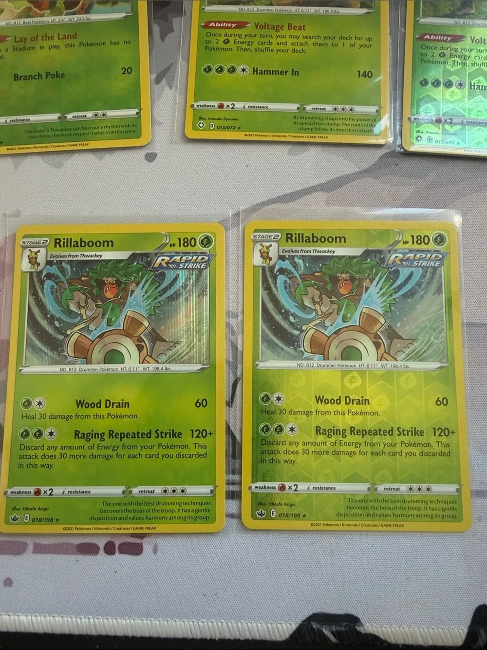Grookey, Thwackey & Rillaboom Evolution Lot | 7 Holo Reverse Holo Cards ✨5/$25✨